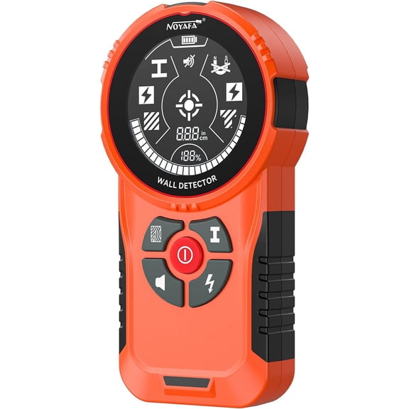 Stud Finder Wall Scanner,6 in 1 Multifunctional Wall Detector | Smart Chip,HD LCD Display, Electronic Stud Sensor for Wood Studs, Metal, Live AC Wires, Joists and Pipes Detection