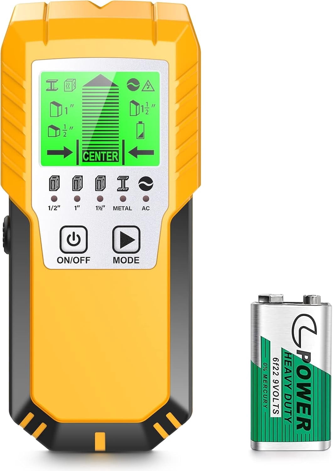 Stud Finder Wall Scanner Detector - 5 in 1 Electronic Wall Wood Metal Stud Locator Edge Center Sensor Beam for Live AC Wire Pipe Metal Lumber Joist Drywall Framing Detection