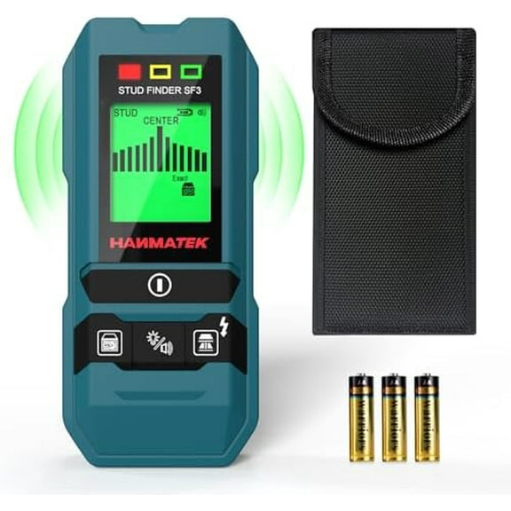 Stud Finder Wall Scanner Detector with Pro Smart Sensor,Audio Alarm and HD LCD Display,6 in 1 Upgrade Wood Exact Mode Stud Finder Tool for The Center Edge of Metal,Studs,AC Wire,Pipe$$Tools