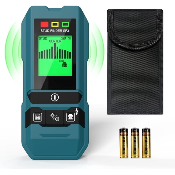 Stud Finder Wall Scanner Detector with Sensor,Audio and LCD Display,6 in 1 Exact Mode Stud Finder Tool for The Center Edge of ,Studs,AC Wire,Pipe