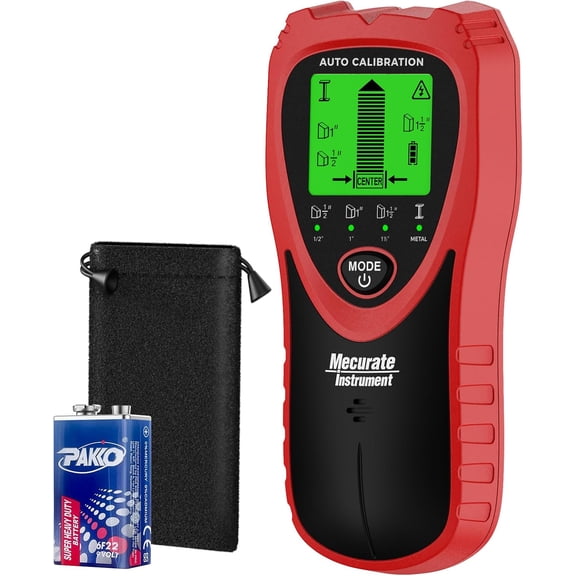 Stud Finder Wall Scanner with Fast Auto Calibration, 4-Mode Wall Stud Detector for Drywall, Wood Stud and Metal Detection with LCD Display, Center Finder for Hanging TVs, Shelves and Pictures