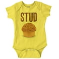 thumbnail image 1 of Stud Muffin Funny Handsome Fella Bodysuit Jumper Boys Infant Baby Brisco Brands 12M, 1 of 6