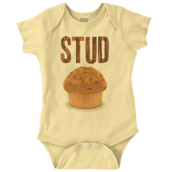 Stud Muffin Funny Handsome Fella Bodysuit Jumper Boys Infant Baby Brisco Brands NB