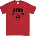 thumbnail image 1 of Stud Muffin T-Shirt Funny Food Fitness Lifting Workout Gym Cute Humor Tee - Red, 2XL, 1 of 1