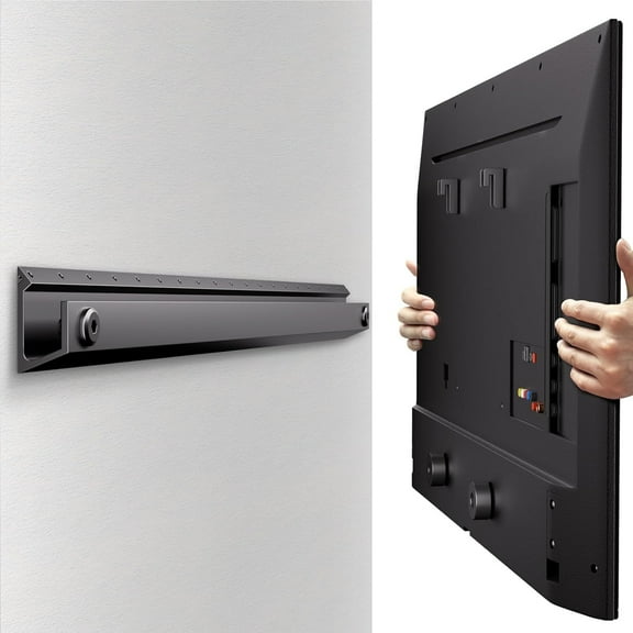 No Stud TV Wall Mount No Drill Studless TV Hanger for 22-55 Inch TVs NO Damage Wall Mount Ultra Slim TVs Bracket Max VESA 400x400mm Holds up to 100 lbs (Include All Hardware Levels)