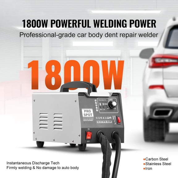 Stud Welder Dent Repair Kit, 110V Auto Body Spot Welding Dent Puller Machine with 7 Welding Modes & Adjustable Power, 1.8KW Spot Welder Dent Removal Tool for Car, Truck Dent Repair