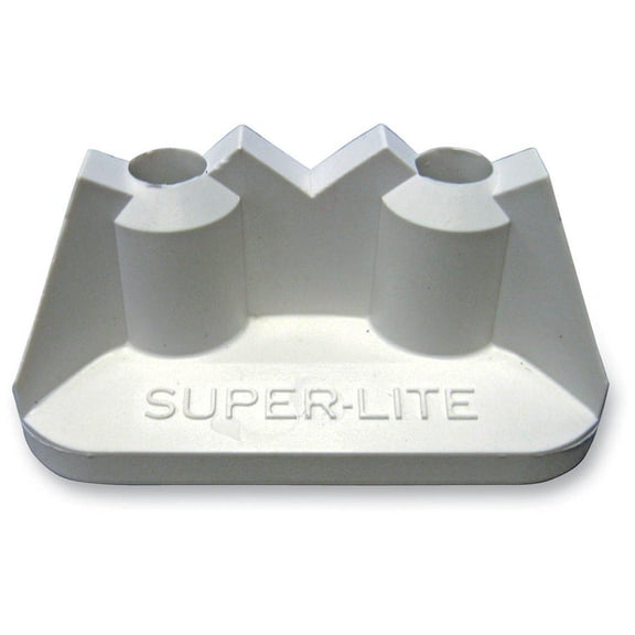 Studboy 2511-P1-WHT Super-Lite Pro Series Double Backer Plates - White - .50in.
