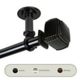 thumbnail image 1 of Studded Ceiling 1" Curtain Rod/ Room Divider 120-170 inch - Black, 1 of 2
