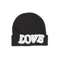 thumbnail image 1 of Studded LOVE Cuffed Beanie - Black, 1 of 1