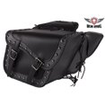 thumbnail image 1 of Studded PVC Motorcycle Saddlebag With Gun Holsters, 1 of 10
