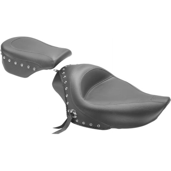 Studded Solo Seat for Harley Davidson 2004-14 Sportster models with 3.3 gallon tank