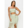 thumbnail image 1 of Studded Stone Cami Top  Slit Mini Skirts Set, 1 of 23