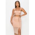 thumbnail image 1 of Studded Stone Cami Top & Slit Mini Skirts Set, 1 of 5