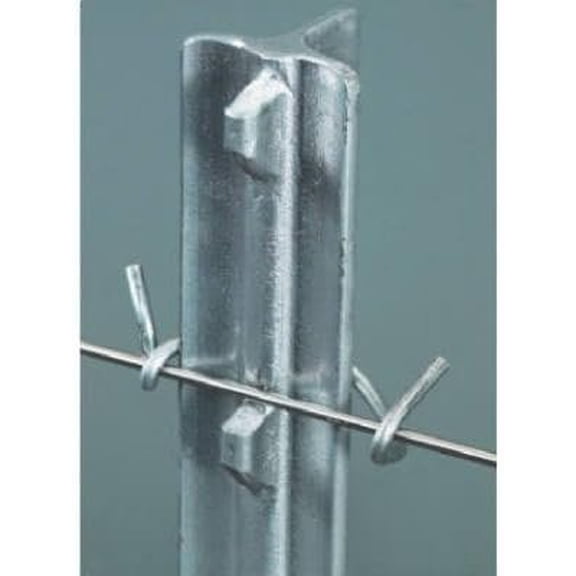 Gripple Studded T-Post Clip - Galvanized Metal Clip for 1.25 & 1.33 Posts - 25 Pack