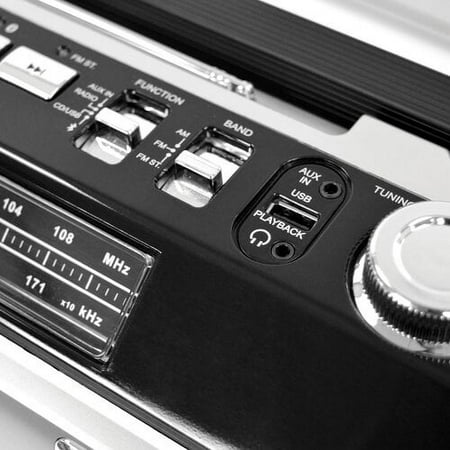 Studebaker - Master Blaster CD-RW/CD-R/CD-DA Boombox with AM/FM Radio - Black