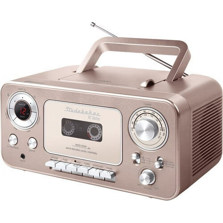 Studebaker SB2135BTRG Compact Disc Bluetooth Portable CD Player