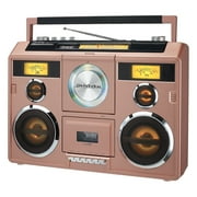 Studebaker SB2140RG Sound Station Bluetooth Boombox CD/AM-FM Radio/Cassette Recorder (Rose Gold)  [SPEAKERS]