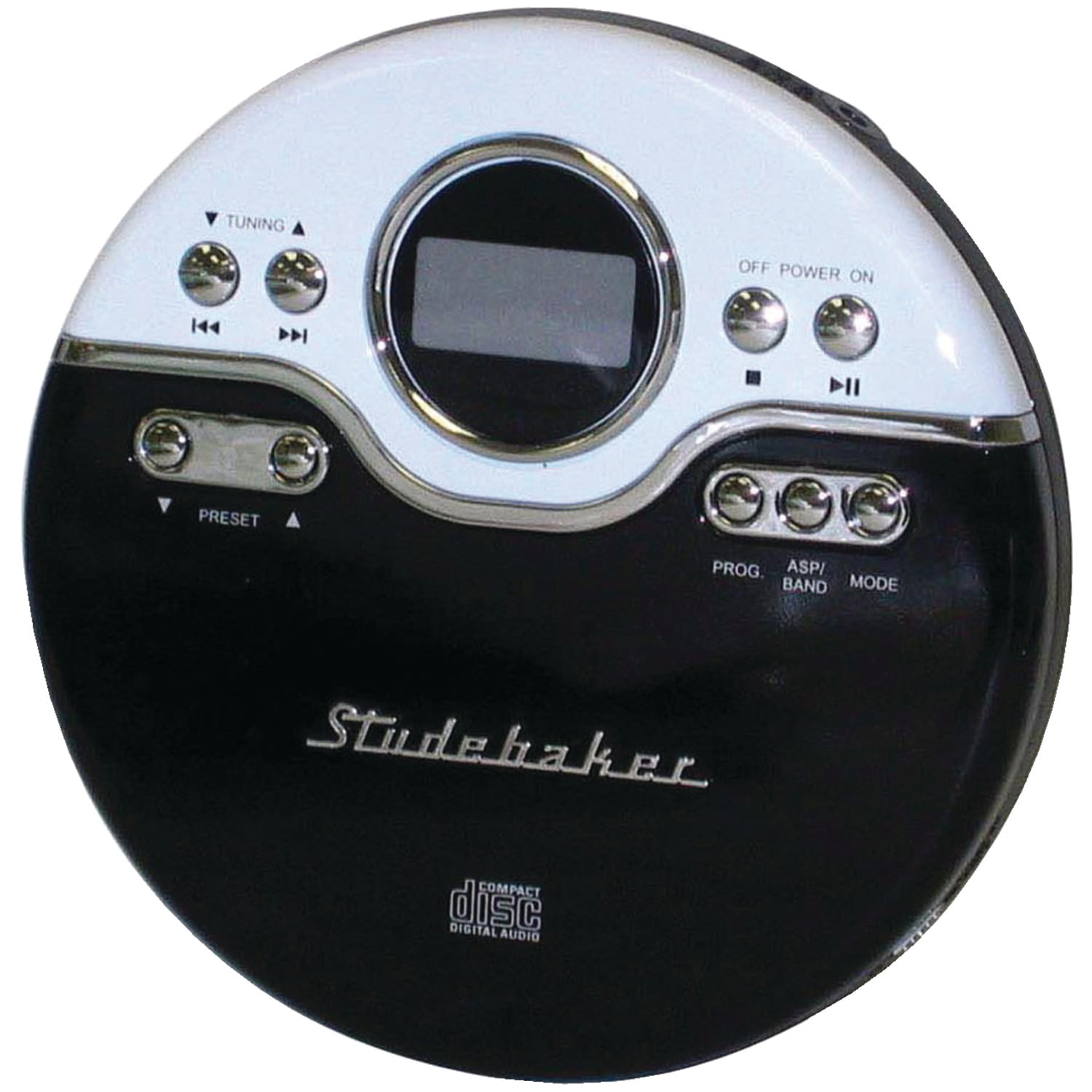 Studebaker Portable CD Player with FM Radio, Headphone Jack
