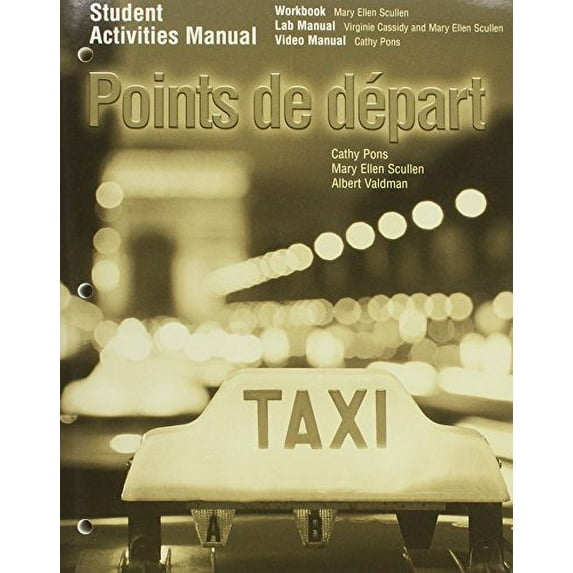 Pre-Owned Student Activities Manual for Points de Depart (Paperback) 0135136326 9780135136324