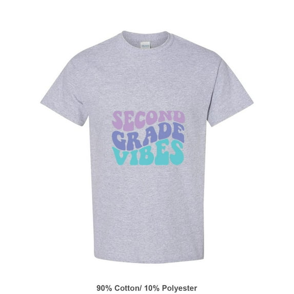 Student Back To School With Retro Groovy Second Grade Vibes Unisex T-Shirt, up to size 5XL