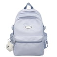 thumbnail image 1 of Student Backpack Adult Camping Travel Backpack Large Capacity Solid Color Water IntakeCasual Double Shoulder Bag Bowling Backpack Cute Small Backpack Meal Prep Backpack 10l Backpack Feeding Tube, 1 of 2