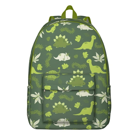 Student Backpack Featuring Colorful Dino Print, Durable Oxford Fabric and Comfortable Fit
