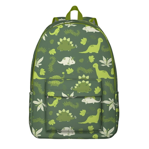 Student Backpack Featuring Colorful Dino Print, Durable Oxford Fabric and Comfortable Fit