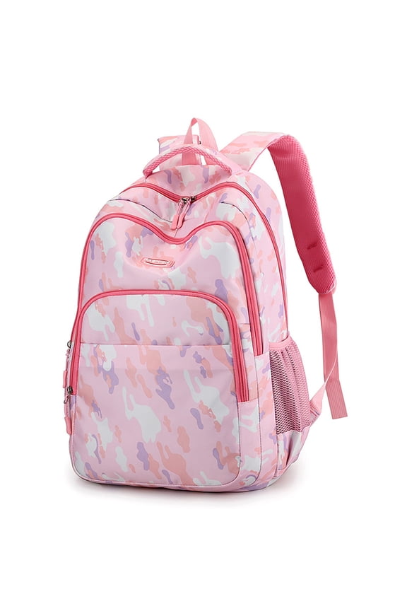 Student Backpack, Multi-Pocket School Bag, for Back to School, Classroom, Travel and Daily Use, by Cosmug, Pink