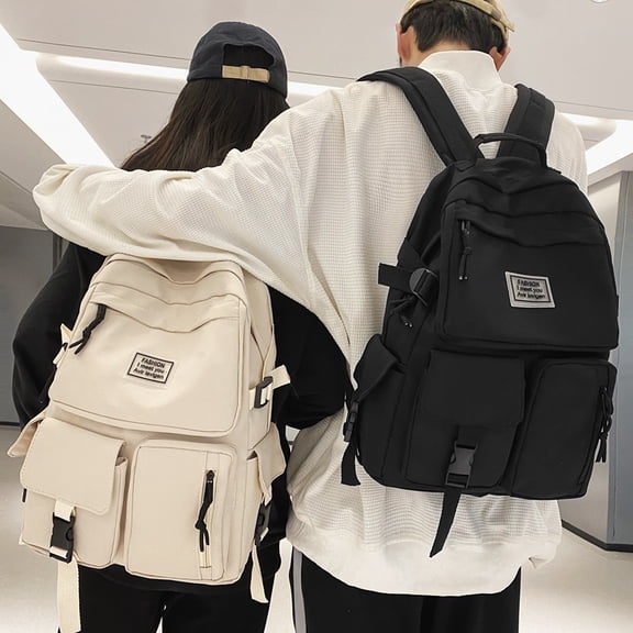 Student Backpack Trendy Backpack,Black