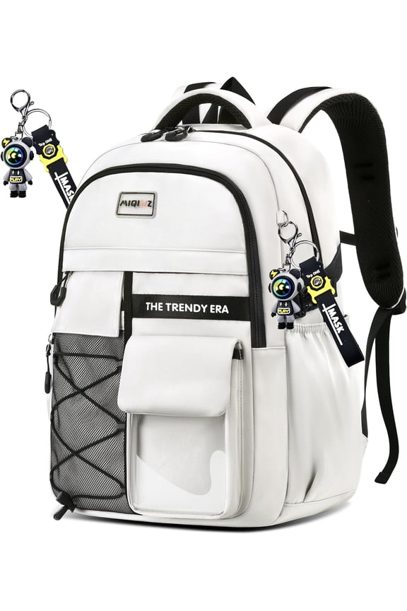 Student Backpack,encrypted Material，Multiple Compartments and Large Capacity Backpack with Anti-theft Pockets，Water Repellent Backpacks Suitable for Middle and High School Men & Women