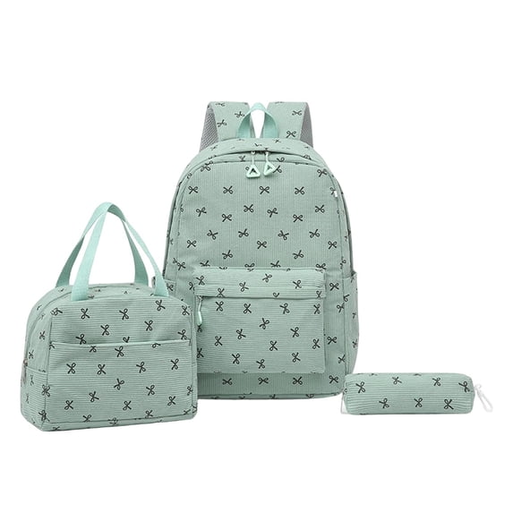 Student Backpack for School Season Three Piece Combination With Large Capacity Double Shoulder Back Design And Functional Lunch