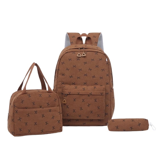 Student Backpack for School Season Three Piece Combination With Large Capacity Double Shoulder Back Design And Functional Lunch