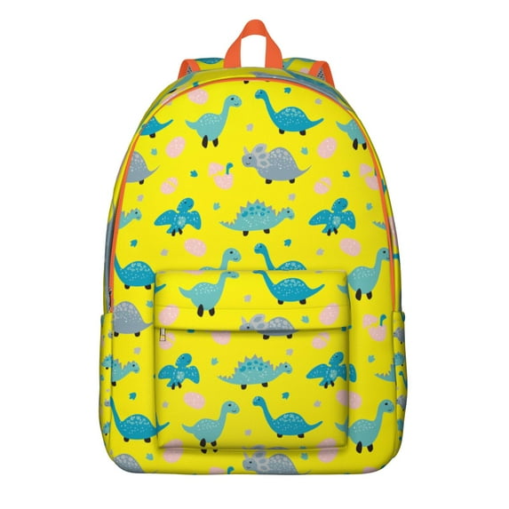 Student Backpack with Cute Dinosaur Cartoon Pattern, Ideal Gift for School and Daily Use