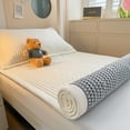 thumbnail image 1 of Student Bed Mattress, Soft Thickened Fiber Padded Mattress, Foldable, Breathable, Humidity Wicking, Comfortable Support, Dormitory, Home, Guest Room, Lightweight, Portable, Easy Storage, 1 of 8