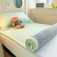 thumbnail image 1 of Student Bed Mattress, Soft Thickened Fiber Padded Mattress, Foldable, Breathable, Humidity Wicking, Comfortable Support, Dormitory, Home, Guest Room, Lightweight, Portable, Easy Storage, 1 of 8
