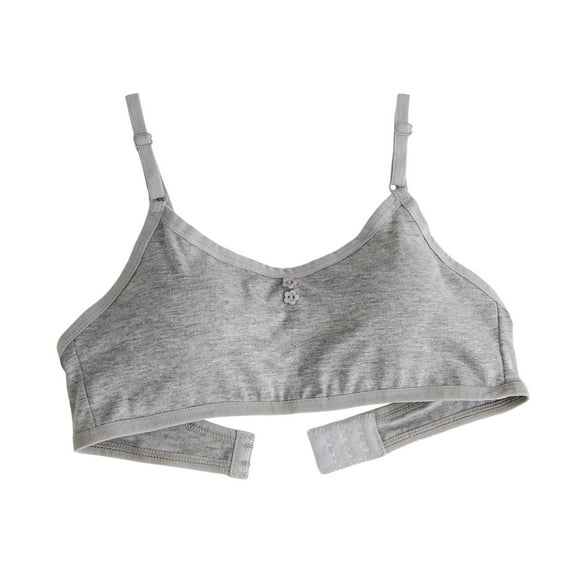 Student Bra Fixed Cup, Chest Wrap with Chest Pad, Adjustable Shoulder Strap, Suitable for Running, One Size