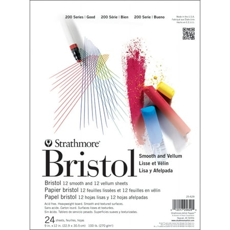 Student Bristol Pad 9 Inch X 12 Inch 24 Sheets/Pad