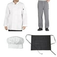 thumbnail image 1 of Student Chef Bundle Pack Includes Chef Coat, Pants, Hat & Apron, Small, 1 of 1