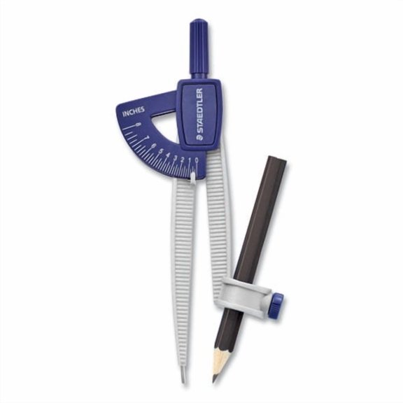 Student Compass, 8.5" Maximum Diameter, Plastic, Blue | Bundle of 10 Each