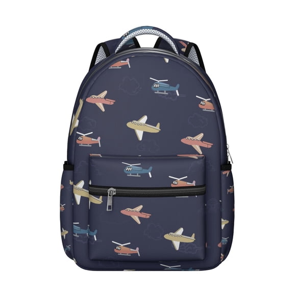 Student Construction Tractor Backpack Cartoon Firefighter Truck Design, Adjustable Strap School Bag, Wear-Resistant and Perfect for Outdoor and School Use