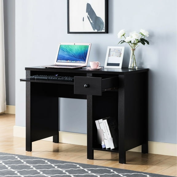 Student Desk For Home Office Work 39"w Compact, Writing Laptop With Drawer, Drawer Storage And Surface Students
