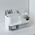 thumbnail image 1 of Student Desk Organizer with Multi-Compartment Drawer, Large Capacity Stationery Storage Box for Dorm Office, Stackable Plastic Desktop Organizer for Pens Notebooks and Supplies, 1 of 6