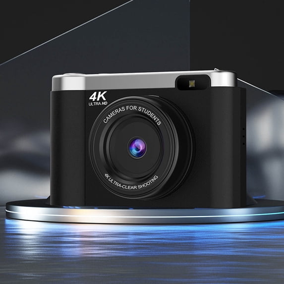Student Digital Camera With 2.8‑Inch Flip Screen, Autofocus, 1080p HD, 50MP Interpolation, 8x Digital Zoom, Night Vision Flash, Face Detect, MicroSD Up To 64GB, Rechargeable, Lightweight Portable