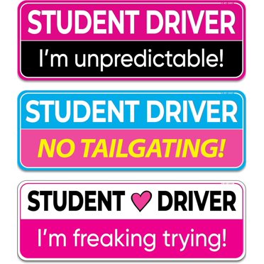 Botocar Student Driver Sticker Magnet For Car, Please Be