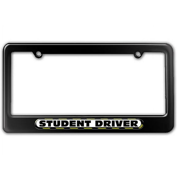 Student Driver - Yellow License Plate Frame