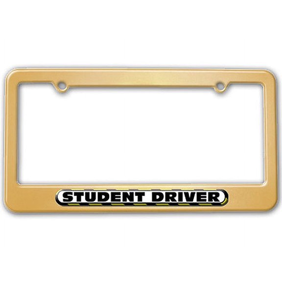 Student Driver - Yellow License Plate Frame