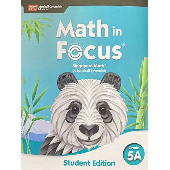 Pre-Owned Student Edition Volume A Grade 5 2020 (Math in Focus), 9780358101864, 0358101867, Paperback, Student edition