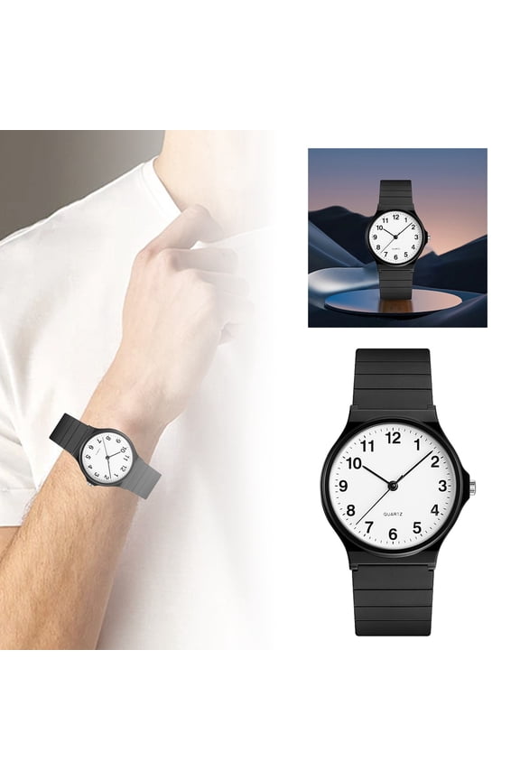 Student Exam Special Watch Fashionable Sporty Minimalist Quartz Wristwatch For Students