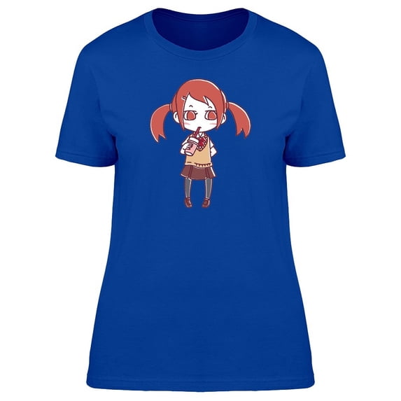 Student Girl Cartoon Tee Women's -Image by Shutterstock