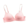 thumbnail image 1 of Student Girl Ultra-Thin Solid Color Push Up Bra Seamless Underwear Bralette, 1 of 7